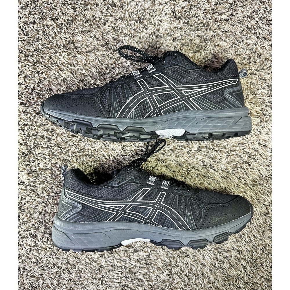 ASICS Gel Venture 7 Women's Sz  10 Black Gray Running Shoe Jogging Mesh 1012A477 - Picture 3 of 9